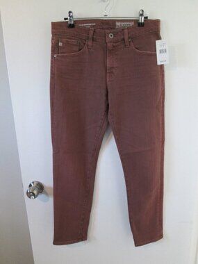 AG Adriano Goldschmied Ex-Boyfriend Slouchy Slim Jeans Rose Sz 26 NWT